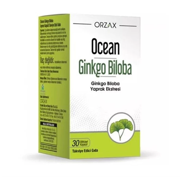 Ocean Ginkgo Biloba 30 Kapsül