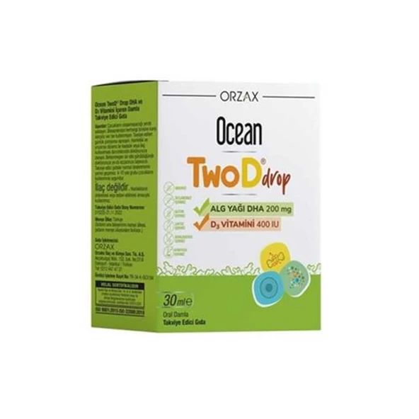Ocean TwoD Drop D3 Vitamini 400 ıu 30 ml
