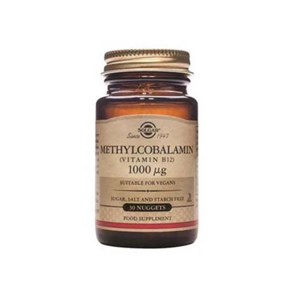 Solgar Methylcobalamin (B12) 1000 Mcg 30 Dilaltı Tableti
