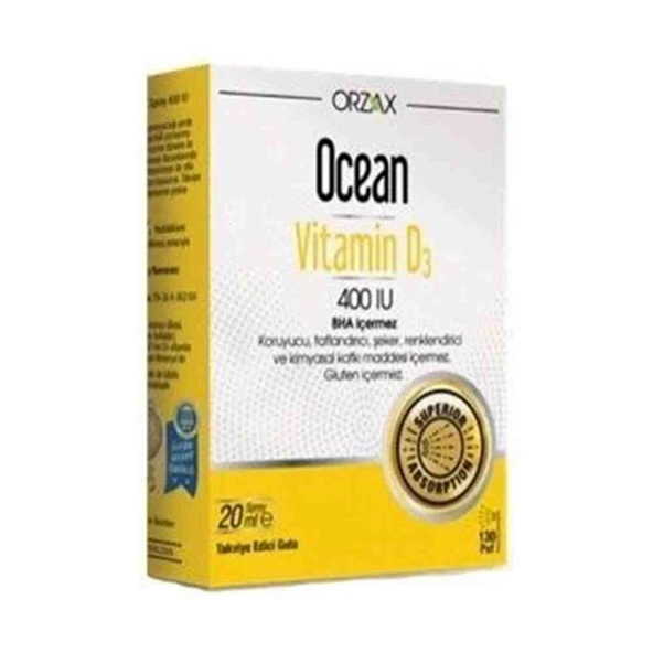 Ocean Vitamin D3 Sprey 400 Uı 20 Ml