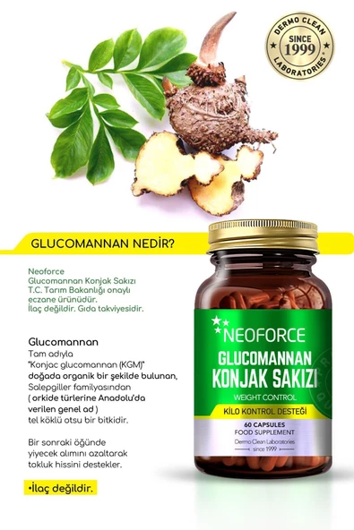 Neoforce Glucomannan Konjak Sakızı 60 Kapsül - 2