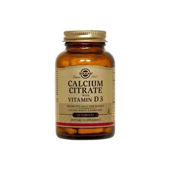 Solgar Calcium Citrat With Vitamin D 60 Tablet