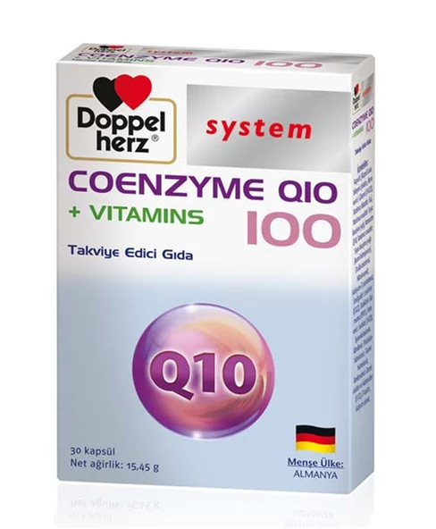 Doppelherz Coenzyme Q10 100 + Vitamins 30 Kapsül