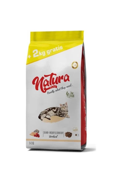 Düşük Tahıllı Somonlu Hamsili Böğürtlenli Kısırlaştırılmış Kedi Kuru Maması 8 2 Kg