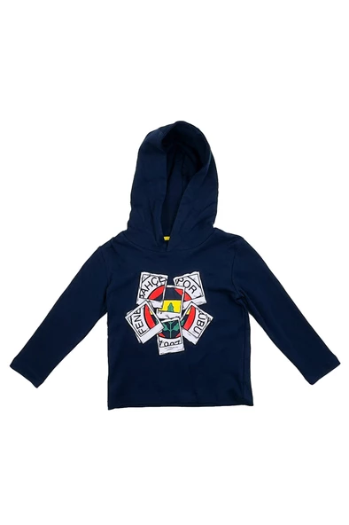 Fenerbahçe Orijinal Lisanslı Kapüşonlu Lacivert Çocuk Sweat - 2