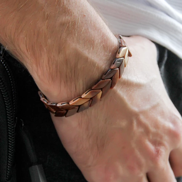 Doğal Kuka Ağacı Erkek Asansörlü Bileklik eub63 - Resim 2