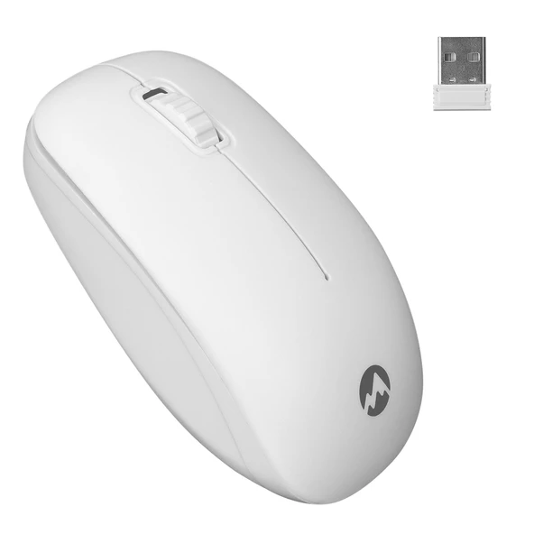 Everest KM-6121 Beyaz Kablosuz Q Slim Klavye + Mouse Set - 4