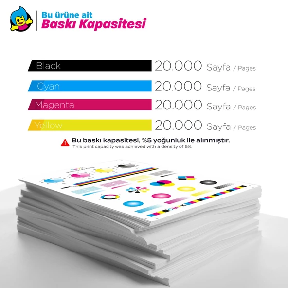 Epson T05A1 - C13T05A100 Muadil Kartuş Siyah - WorkForce Pro WF-C878 / WF-879 - 3