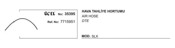 HAVA TAHLİYE HORTUMU 35395 SLX GOLD - 1