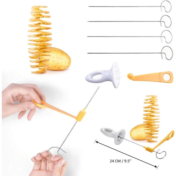 Urve Spiral Patates Dilimleyici Çubukta Cips Patates