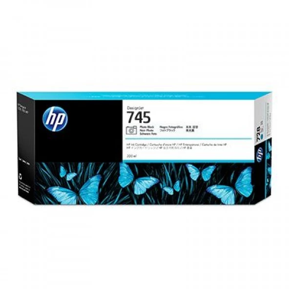 HP F9K04A 745 FOTOGRAF SIYAHI 300 ML GENIS FORMAT MUREKKEP KARTUSU