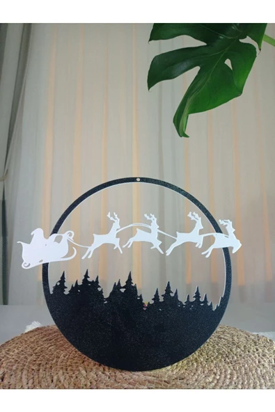 Handmade  Noel Baba Kapı / Duvar Süs Askı - 2