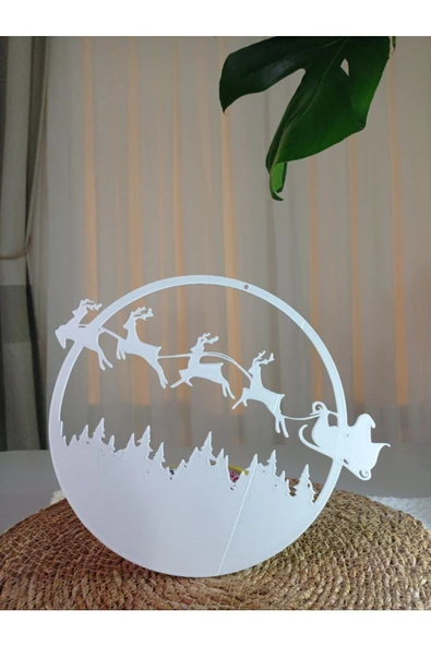 Handmade  Noel Baba Kapı / Duvar Süs Askı - 3