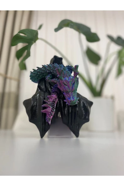Handmade  Zincir Dragon Figürü - 2