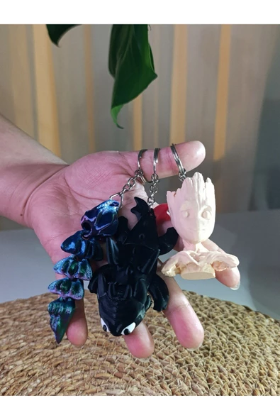 Handmade  Dişsiz- Gecenin Öfkesi Anahtarlık - 3