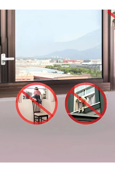 SPRENDA Pvc Kapı Pencere Pimapen Emniyet Kilidi Çocuk Hırsız Güvenlik Mandalı - Beyaz - 3