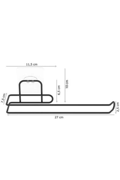 SPRENDA Kendiliğinden Yapışkanlı Krom Paslanmaz Metal Havlu Kağıtlık Aparatı - 3