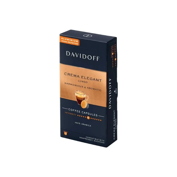 Davidoff Crema Elegant Lungo 10lu Kapsül Kahve