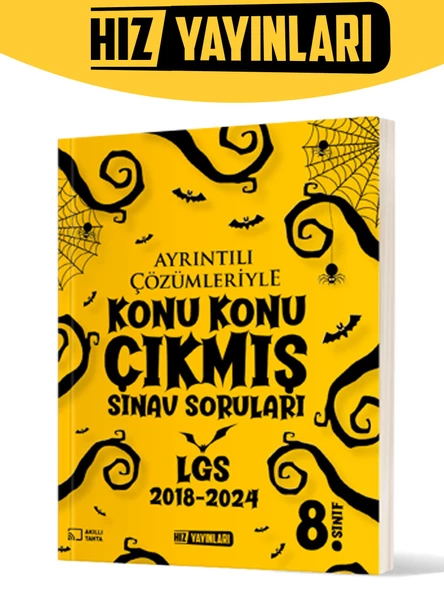 Hız 8. Sınıf Konu Konu LGS Çıkmış Sınav Soruları 2018-2024