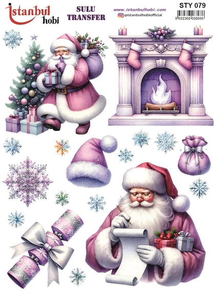 Yılbaşı Sulu Transfer 25x35cm STY079 ürün görseli