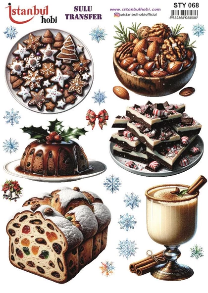 Yılbaşı Sulu Transfer 25x35cm STY068 ürün görseli