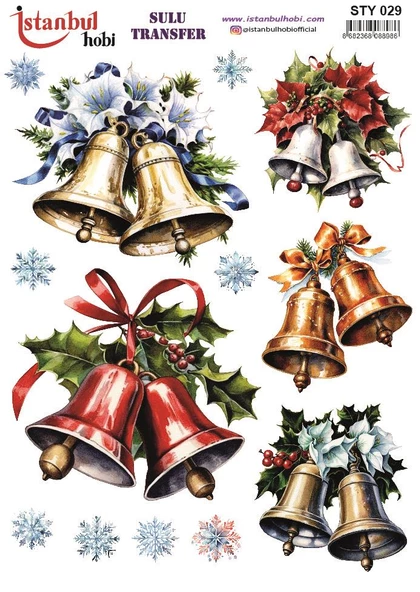 Yılbaşı Sulu Transfer 25x35cm STY029 ürün görseli