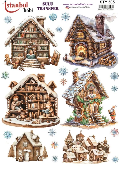 Yılbaşı Sulu Transfer 25x35cm STY385 ürün görseli