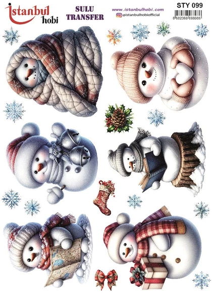 Yılbaşı Sulu Transfer 25x35cm STY099 ürün görseli