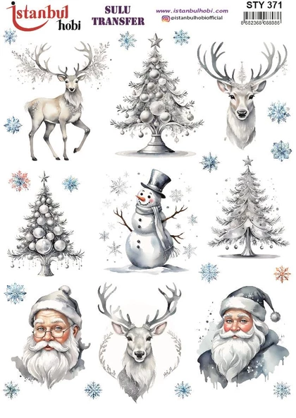 Yılbaşı Sulu Transfer 25x35cm STY371 ürün görseli