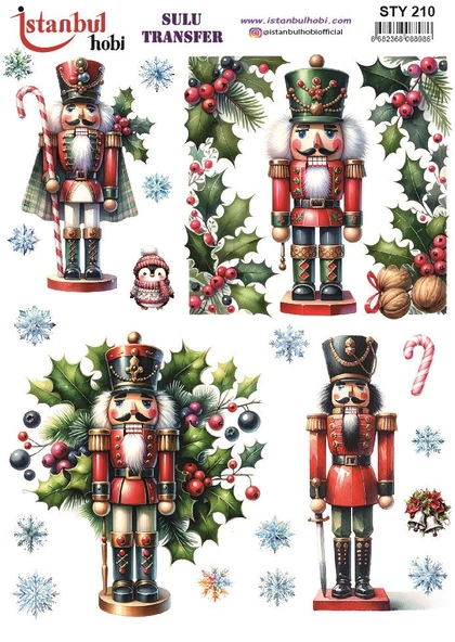 Yılbaşı Sulu Transfer 25x35cm STY210 ürün görseli