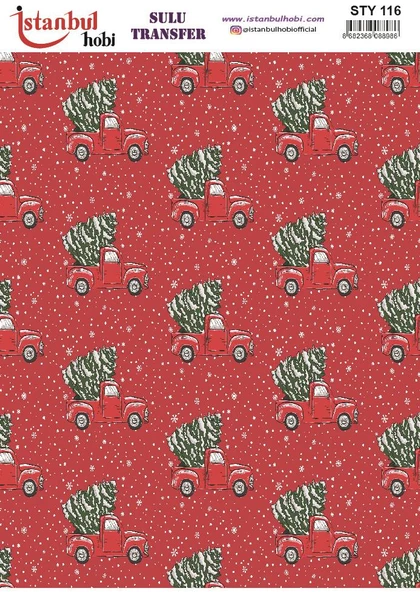 Yılbaşı Sulu Transfer 25x35cm STY116 ürün görseli