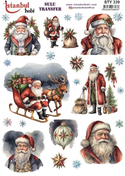 Yılbaşı Sulu Transfer 25x35cm STY339 ürün görseli