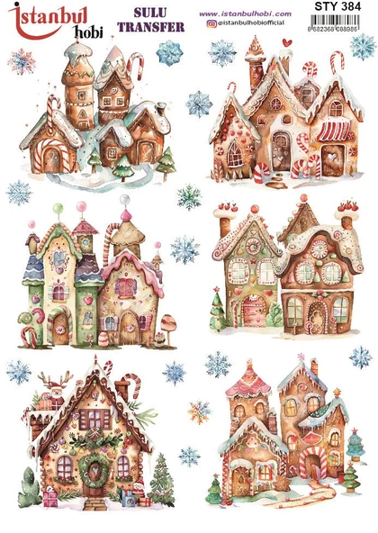 Yılbaşı Sulu Transfer 25x35cm STY384 ürün görseli