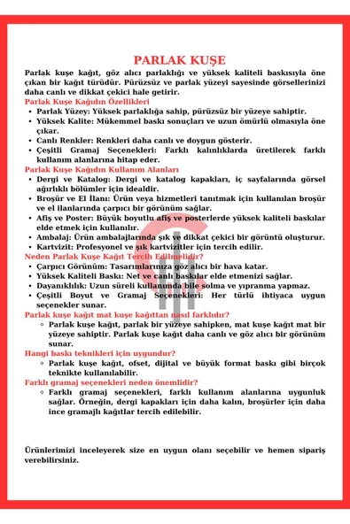 Çözüm Kağıt Parlak Kuşe Gramajlı Kağıt A4 90 Gr - 125 Adet - Resim 3