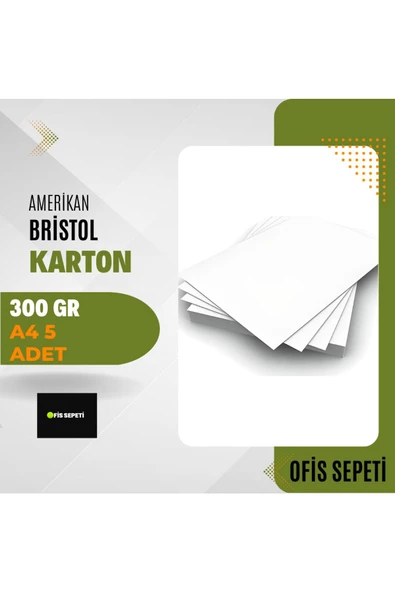 Çözüm Kağıt Amerikan Bristol Karton 300 Gr A4 5 Adet - Ofis Sepeti ürün görseli