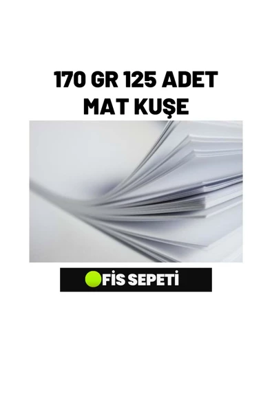 Çözüm Kağıt A4 Mat Kuşe 170 gr 125 Adet