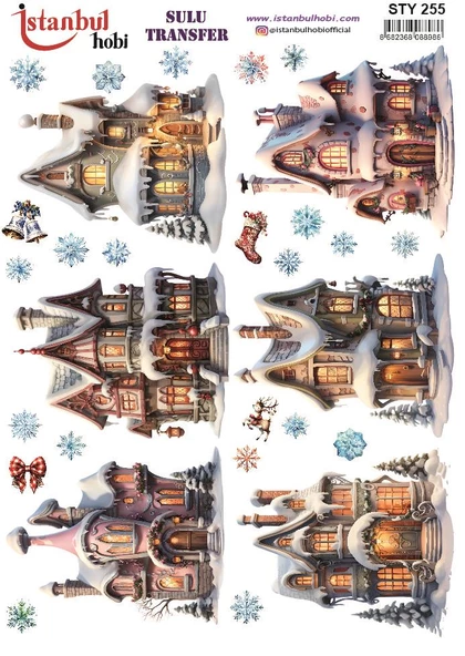 Yılbaşı Sulu Transfer 25x35cm STY255 ürün görseli