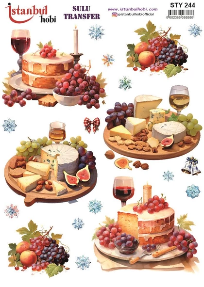 Yılbaşı Sulu Transfer 25x35cm STY244