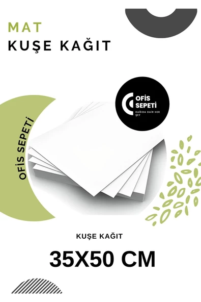 Çözüm Kağıt Mat Kuşe 115 gr 35x50 Cm 50 Adet