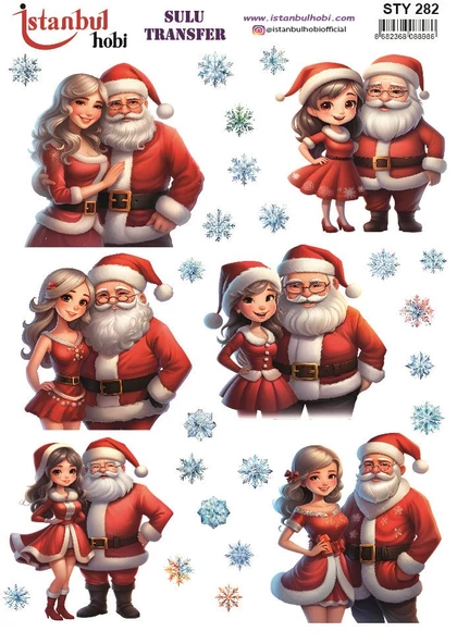 Yılbaşı Sulu Transfer 25x35cm STY282