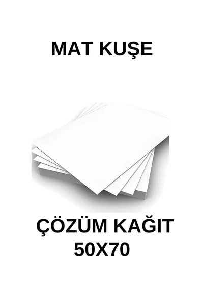 Çözüm Kağıt Mat Kuşe Gramajlı Kağıt 50x70 Cm 170 gr - 50 Adet