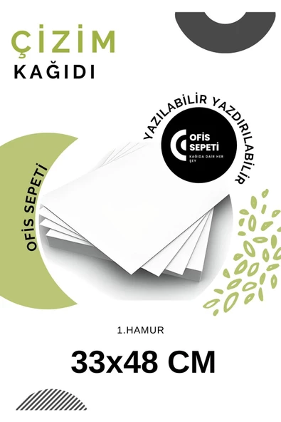 Çözüm Kağıt 33x48 Çizim Kağıdı 200 Gr 1,hamur 50 Adet