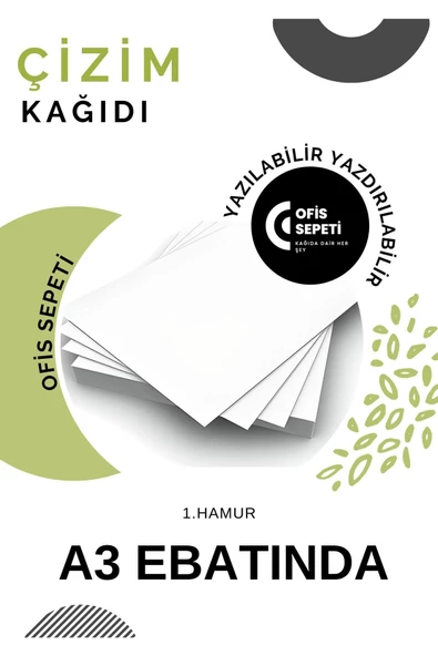Çözüm Kağıt A3 Çizim Kağıdı 250 Gr 1,hamur 125 Adet