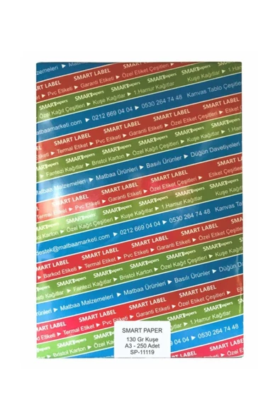 Çözüm Kağıt Kuşe Gramajlı Kağıt A3 130 Gr - 250 Adet
