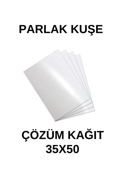 Çözüm Kağıt Parlak Kuşe Gramajlı Kağıt 35X50 Cm 200 Gr - 125 Adet