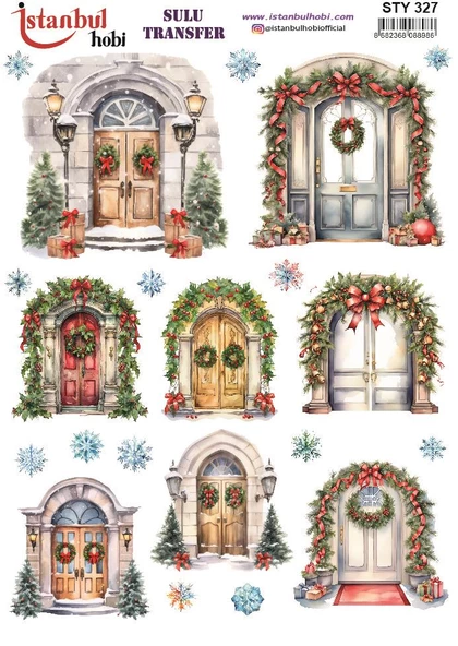 Yılbaşı Sulu Transfer 25x35cm STY327 ürün görseli