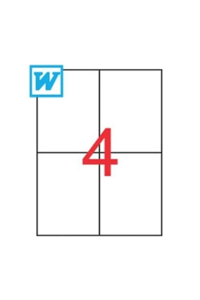 Çözüm Kağıt Label Lazer Etiket 105x148,5 Mm 100"lü Dm-1204 ürün görseli