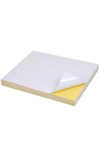 Çözüm Kağıt 100 Adetadet Kuşe Yapışkanlı Etiket Sticker A3 Ebat 29,7x42 Cm