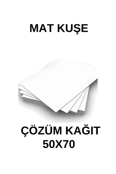Çözüm Kağıt Mat Kuşe Gramajlı Kağıt A3 350 Gr - 100 Adet