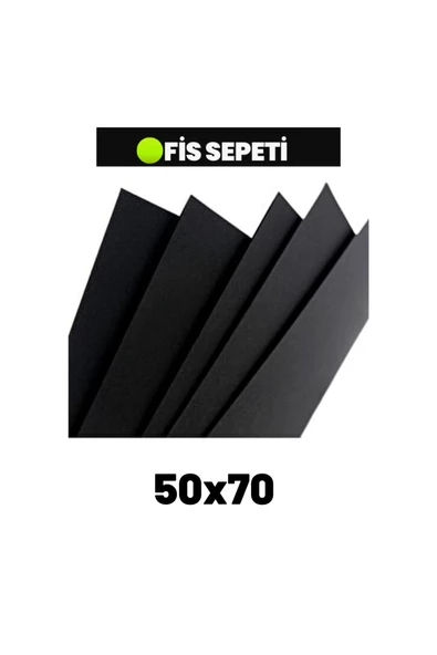 Çözüm Kağıt 50x70 140 Gr Siyah Fotokopi Kağıdı 200 Adet Siyah Kağıt ürün görseli